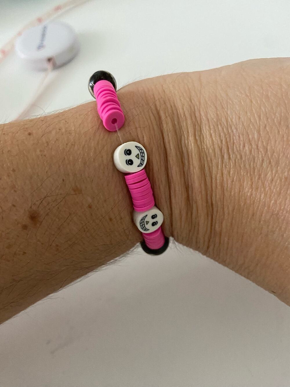 spooky face Halloween bracelet